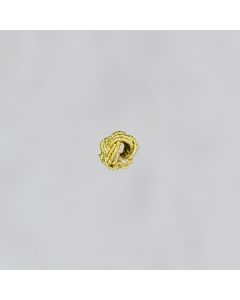 Perle textile doré 6mm (trou 3mm) 0.5€x10=5€