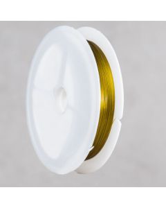 Crinelle ( fil de laiton gainé) gold 0.3mm bobine de 15m